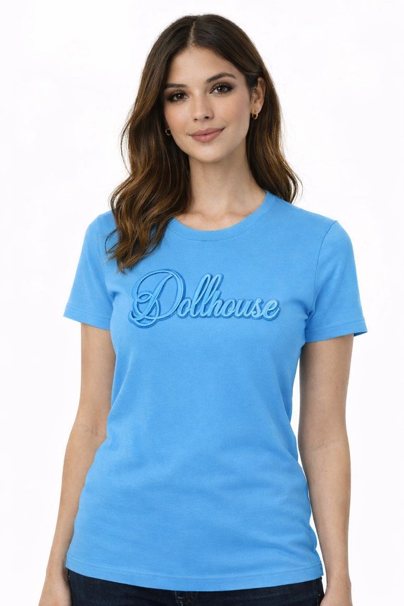 Dollhouse Dolls Embroidered Tee — Gold Crown